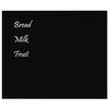 vidaXL Pizarra magn&eacute;tica de pared vidrio templado negro 60x50 cm