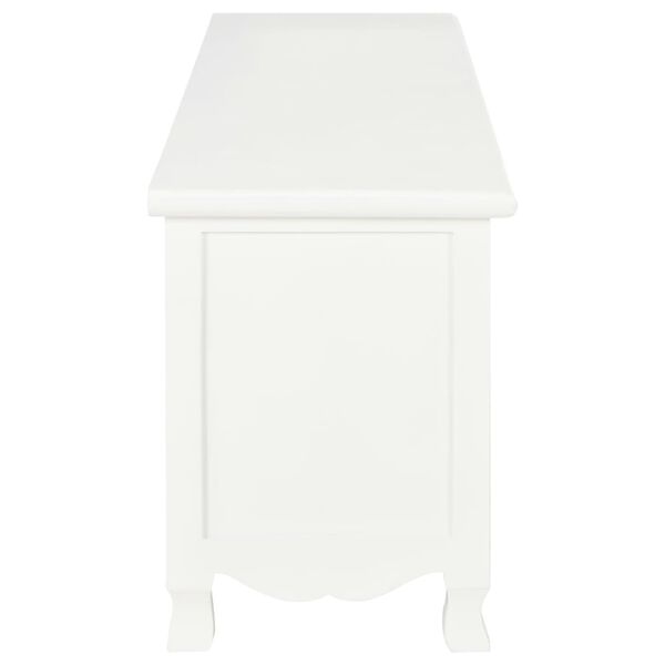 vidaXL Mueble para TV de madera blanco 120x30x40 cm