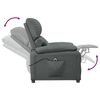 vidaXL Sill&oacute;n elevable tela gris oscuro