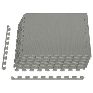 vidaXL Alfombrillas de Piso 6 uds. Gris 2,16 m&sup2; Espuma EVA