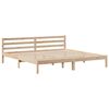 vidaXL Cama con estanter&iacute;a sin colch&oacute;n madera maciza de pino 200x200cm