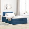 vidaXL Estructura de cama otomana colch&oacute;n tela azul 120x190 cm