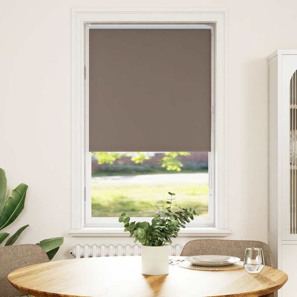 vidaXL Estor Enrollable Opaco Color Caf&eacute; 85x150 cm Tela Ancho 80,7cm