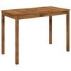 vidaXL Mesa de cena de jard&iacute;n Natural 108,5 x 55 x 75 cm