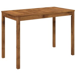 vidaXL Mesa de cena de jard&iacute;n Natural 108,5 x 55 x 75 cm