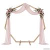 vidaXL Arco de Boda Marr&oacute;n Claro 221 x 92 x 216 cm