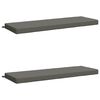 vidaXL Cojines para banco de 2 piezas SOEST 2 uds. 100% Poli&eacute;ster Gris