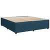 vidaXL Cama box spring con colch&oacute;n terciopelo azul 180x200 cm