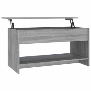 vidaXL Mesa de centro madera de ingenier&iacute;a gris Sonoma 102x50x52,5 cm