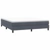 vidaXL Cama box spring con colchón terciopelo gris oscuro 180x220 cm