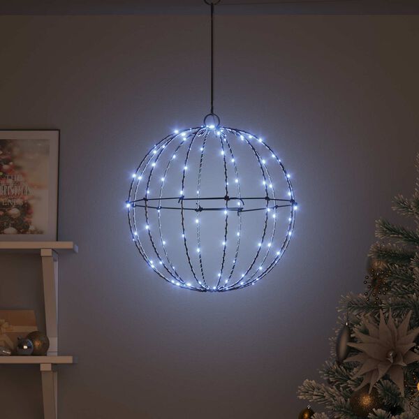 vidaXL Bola con 120 LED fr&iacute;o 40,5 x 40,5 x 42 cm Metal