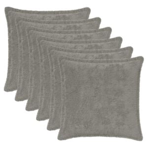 vidaXL Funda de almohada 6 uds. HOUTEN Gris Claro 30 x 30 cm