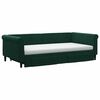 vidaXL Sof&aacute; cama nido con cajones terciopelo verde oscuro 100x200 cm
