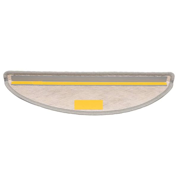 vidaXL Alfombra autoadhesiva escalera sisal 30 uds 56x17x3 cm plateado