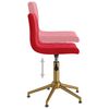 vidaXL Silla de comedor giratoria de terciopelo vino tinto