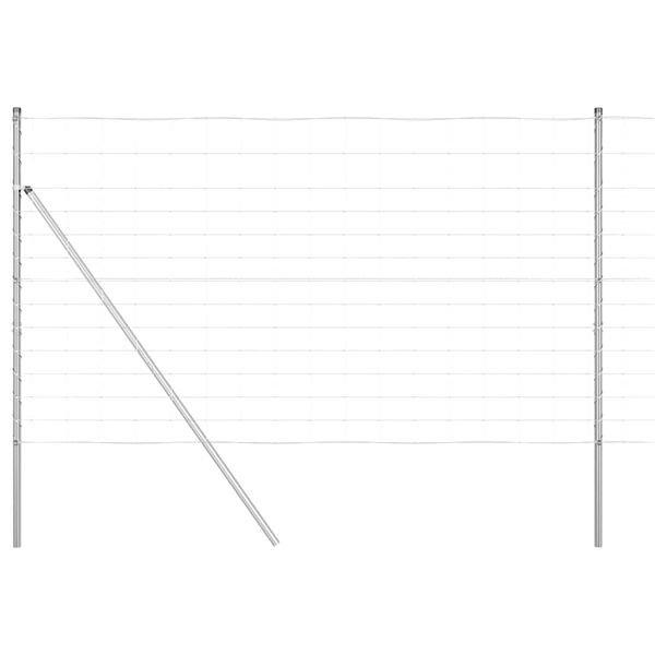 vidaXL Poste de Valla Galvanizado 25 x 1,4 m Acero