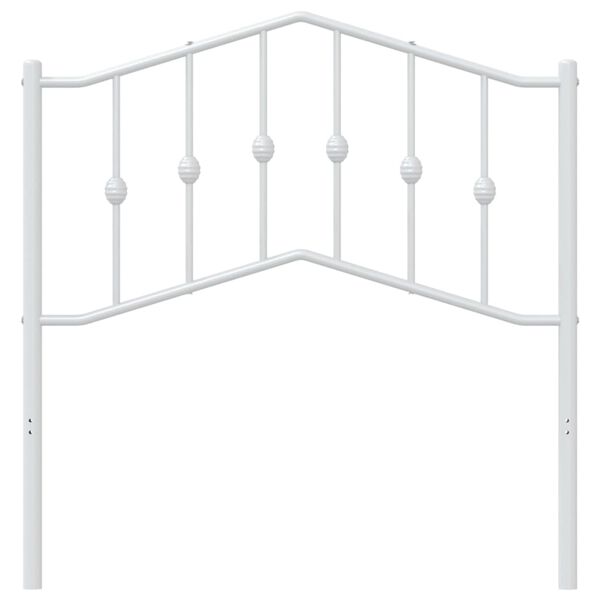 vidaXL Cabecero de metal blanco 90 cm