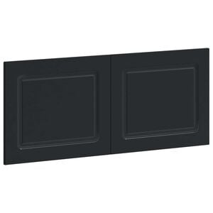 vidaXL Cabecero montada en la pared UTRECHT Negro Madera de ingenier&iacute;a