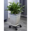 Nature Carrito para plantas ajustable 4 brazos netal negro