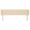 vidaXL Cabecero de tela color crema 183x23x78/88 cm