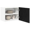 vidaXL Mueble colgante con puerta Roble Negro y 50 x 31 x 40 cm