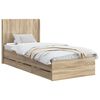 vidaXL Estructura de cama con almacenamiento y cabecero Roble Sonoma