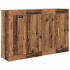 vidaXL Mueble de pared 2 pcs Madera vieja 69,5 x 34 x 90 cm