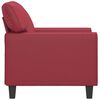 vidaXL Sill&oacute;n cuero sint&eacute;tico rojo tinto 60 cm