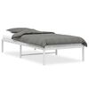 vidaXL Estructura de cama sin colch&oacute;n metal blanco 90x190 cm