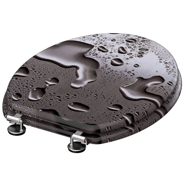 SCH&Uuml;TTE Tapa de inodoro GREY STEEL MDF