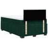 vidaXL Cama box spring con colch&oacute;n terciopelo verde oscuro 120x200 cm