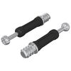 vidaXL Tornillo de Cerradura de Caj&oacute;n 2 pcs Plata y Negro M6 x 40 mm