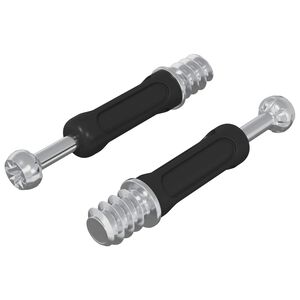 vidaXL Tornillo de Cerradura de Caj&oacute;n 2 pcs Plata y Negro M6 x 40 mm