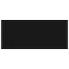 vidaXL Mesa consola vidrio templado negro 80x35x75 cm