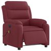 vidaXL Sill&oacute;n de masaje reclinable el&eacute;ctrico tela rojo tinto