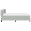 vidaXL Cama tipo Box Spring Gris Claro 190 x 140 cm Poli&eacute;ster