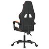 vidaXL Silla gaming cuero sint&eacute;tico negro y naranja