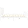 vidaXL Estructura de cama sin colchón madera maciza blanca 200x200 cm