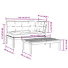 vidaXL Set de sof&aacute;s de palets de jard&iacute;n y cojines 2 pzas madera acacia