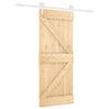 vidaXL Puerta Corredera Natural y Blanco 85 x 210 cm