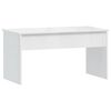 vidaXL Mesa de centro madera ingeniería blanco brillo 102x50,5x52,5 cm
