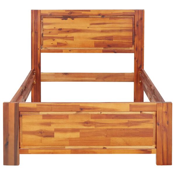 vidaXL Estructura de cama de madera maciza de acacia 90x200 cm