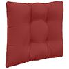 vidaXL Coj&iacute;n para sof&aacute; de exterior 3 pcs Rojo vino tinto Poli&eacute;ster