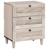 vidaXL Mesa de noche Blanco 50 x 33 x 62 cm Madera de ingenier&iacute;a