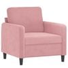 vidaXL Sill&oacute;n de terciopelo rosa 60 cm