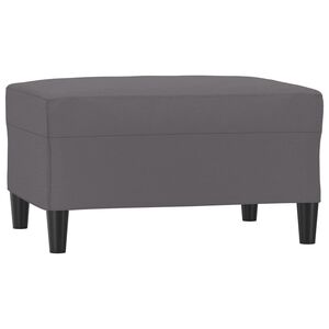 vidaXL Reposapi&eacute;s de cuero sint&eacute;tico gris 70x55x41 cm