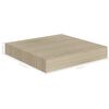 vidaXL Estantes flotantes de pared 4 uds MDF roble 23x23,5x3,8 cm