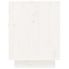 vidaXL Armario zapatero de madera maciza de pino blanco 60x34x45 cm