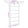 vidaXL Puerta corredera con herrajes 102x205 cm ESG vidrio y aluminio