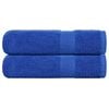 vidaXL Toallas de mano FROGN 2 uds azul 50x100 cm 360 g/m&sup2;